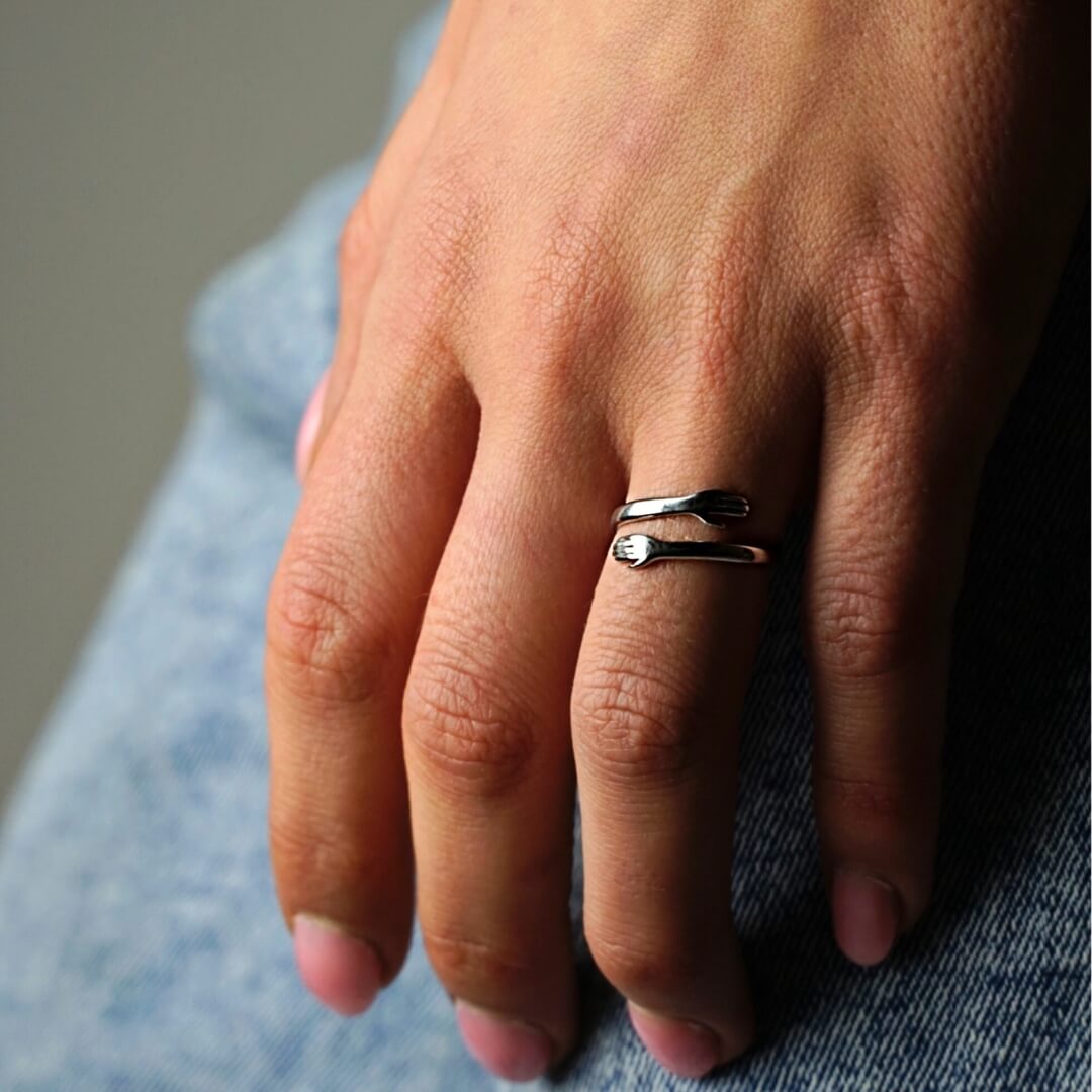 Jewelance™ HugRing 1+1 GRATIS: Justerbar Krammer Stil Promise Ring