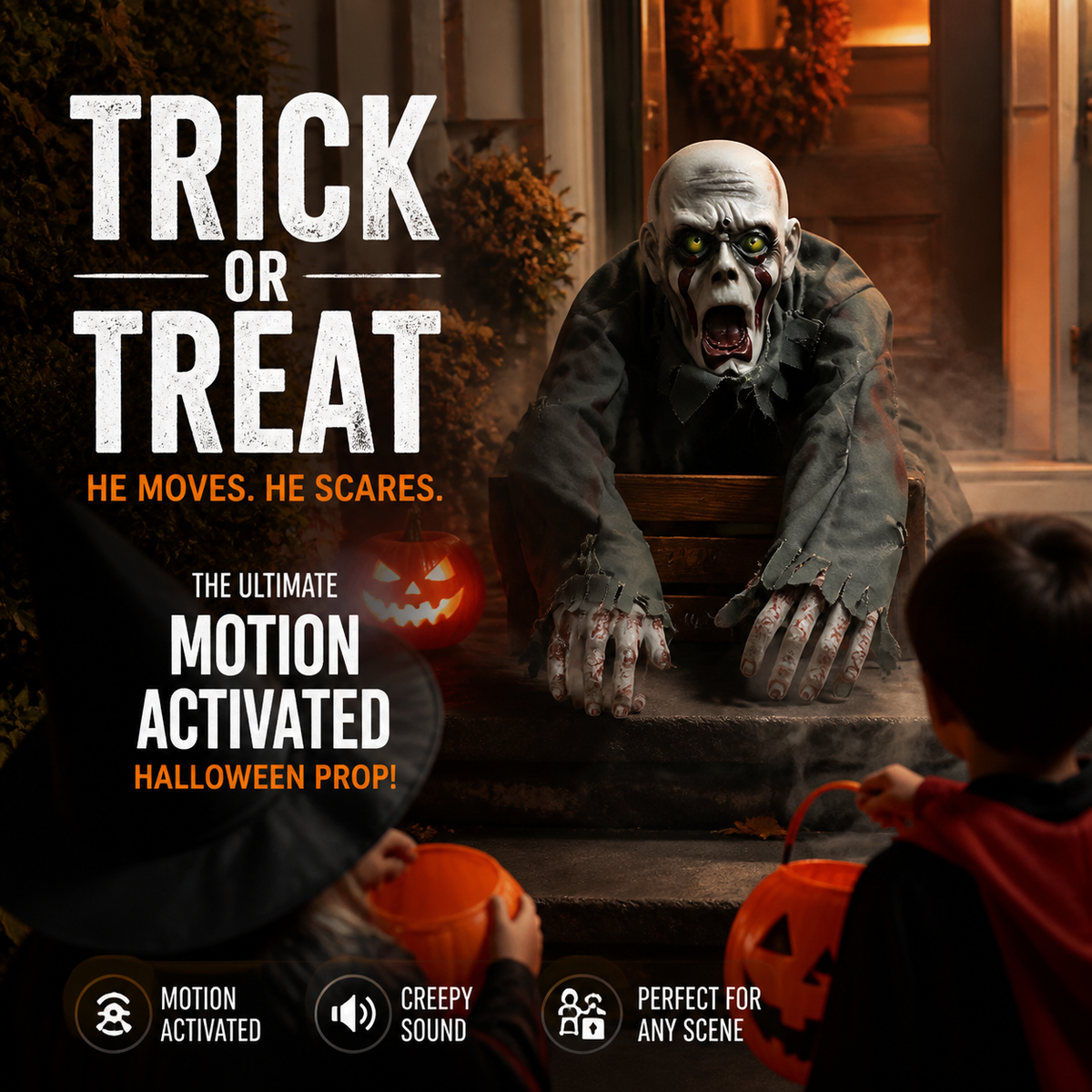 ZombieProp - Spooky Zombie Halloween Trick or Treat Dekoration