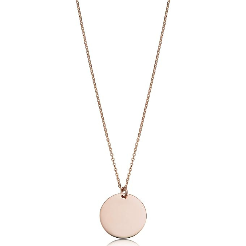 Jewelance™ DiscPendant - Minimalistisk Disc Vedhæng Indgraveret Navn Mode Halskæde