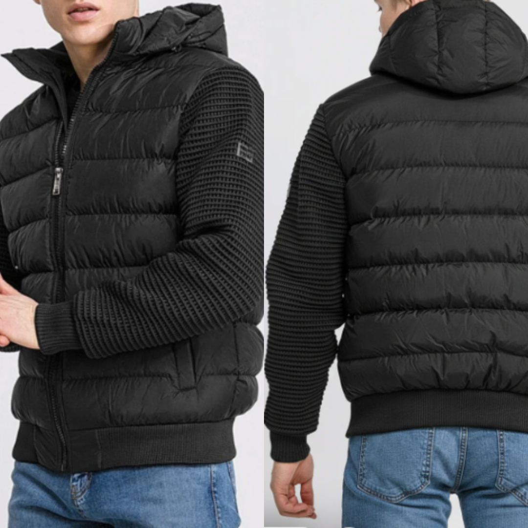 Icone™ WindbreakerJacket: Herre Hætte Polstret Vindjakke Jakke