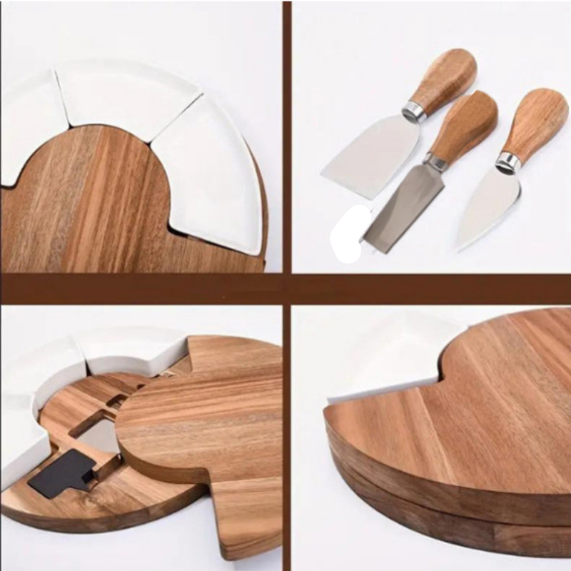 Globetrek° SnackPlatter - Elegant Rundt Komplet Snack Serveringsfad Sæt