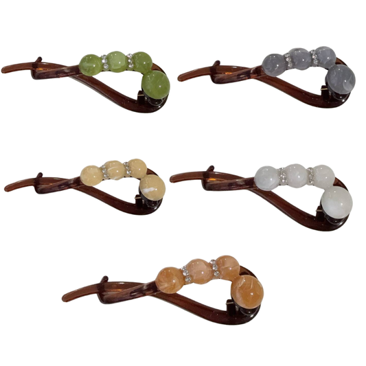 Rose® HairClip - Alsidig Elegant Perle Twist Hårdesign Klipsæt