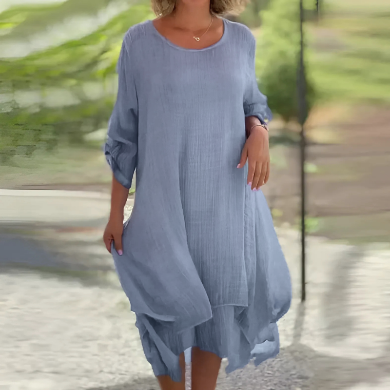 Icone™ LooseDress: Enkel, Åndbar Løs Pasform Kjole