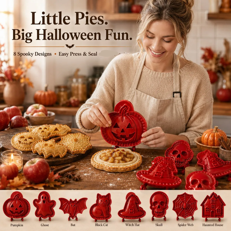 Globetrek° HalloweenMold 2+2 GRATIS - Halloween Mini Hånd Pie Form Sæt