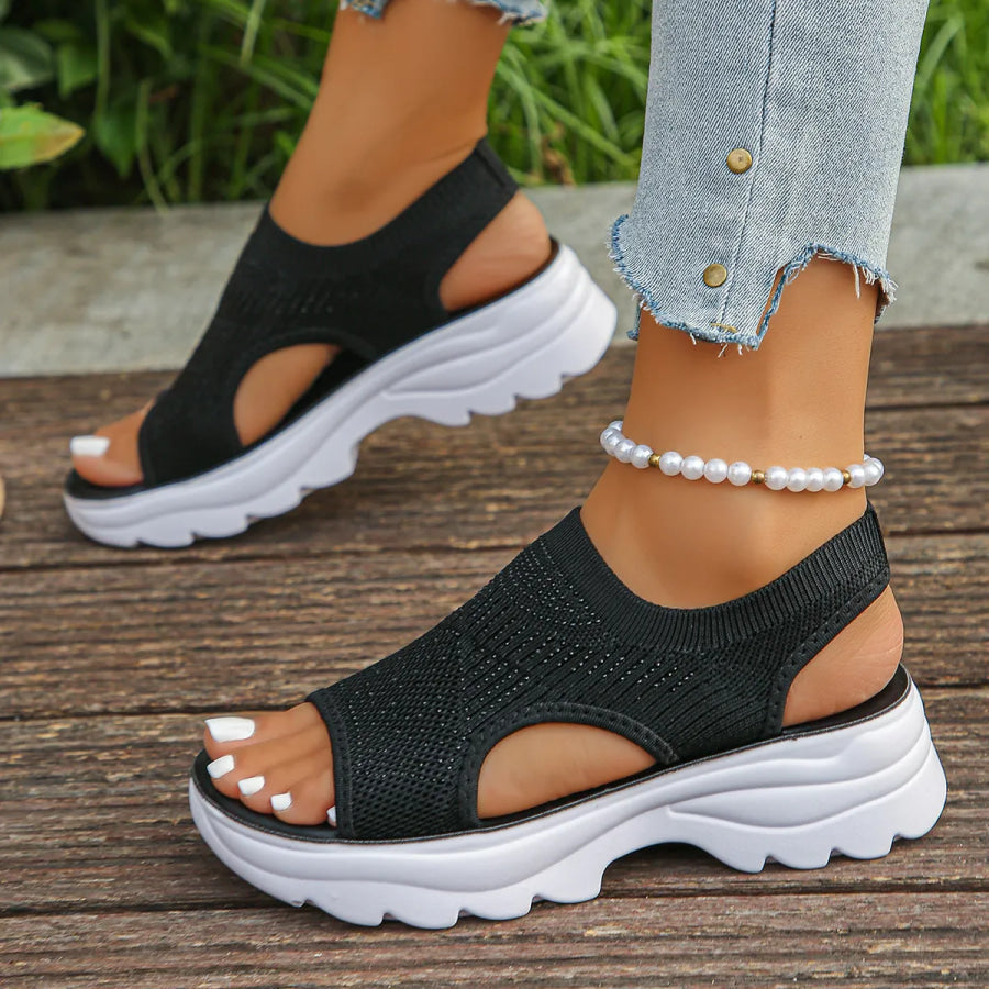 Happy™ ComfortSandals - Åndbare Åbne Tå Komfort Platform Sandaler