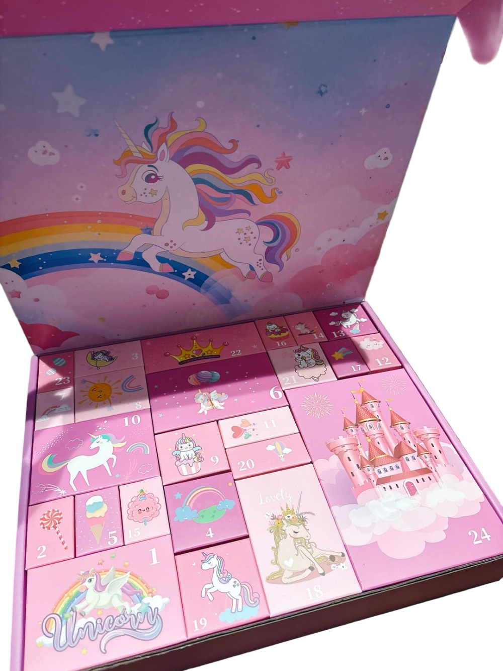 Kletshuts™ UnicornAdvent: Sjov Kreativ Jul Enhjørning Advent Kalender