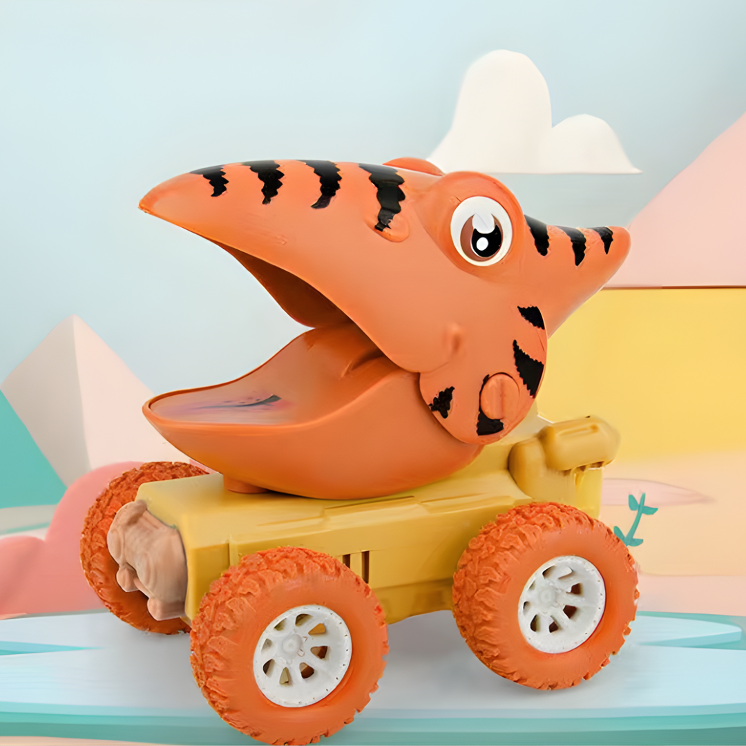 Kletshuts™ DinosaurToy: Sjovt Og Let Træk Tilbage Design Bil Dinosaur Legetøj