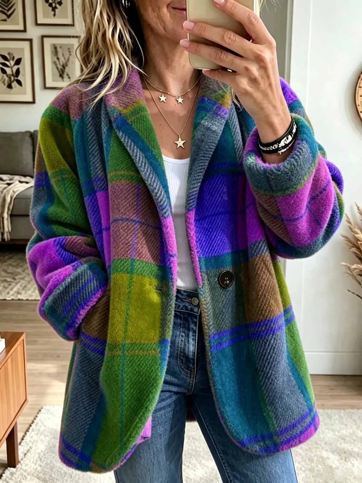 Icone™ TrendCoat: Elegant Kvindemode Trend Frakke Til Uformelle Udflykter