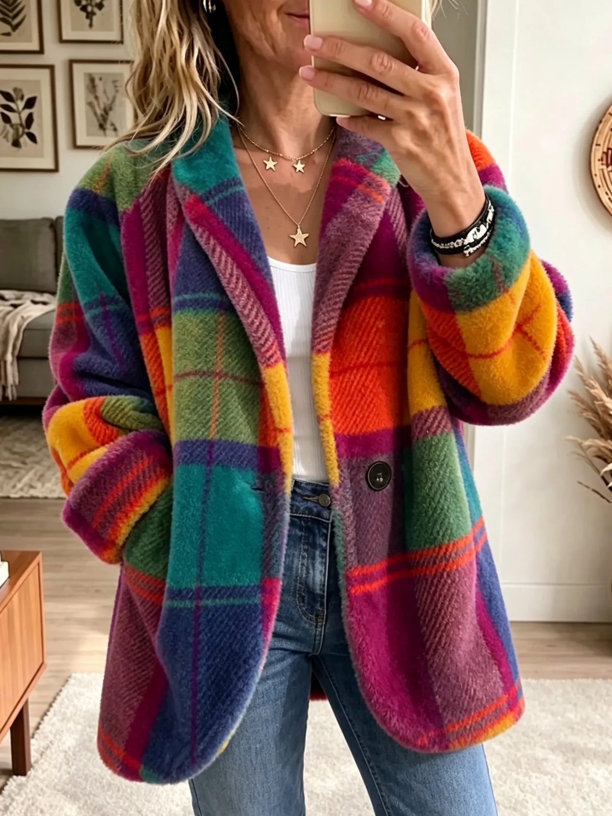 Icone™ TrendCoat: Elegant Kvindemode Trend Frakke Til Uformelle Udflykter