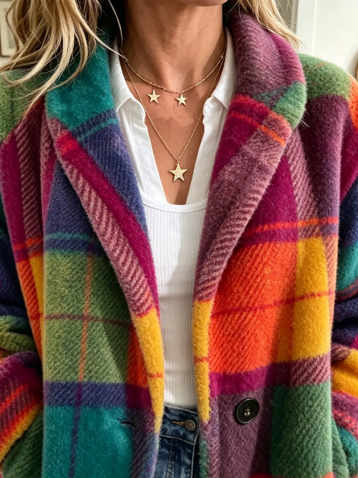 Icone™ TrendCoat: Elegant Kvindemode Trend Frakke Til Uformelle Udflykter