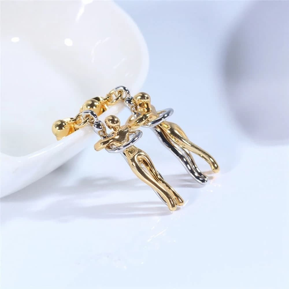 Jewelance™ LoversEarrings 1+1 GRATIS: Elegant Kærestes Omfavnelse Design Mode Øreringe