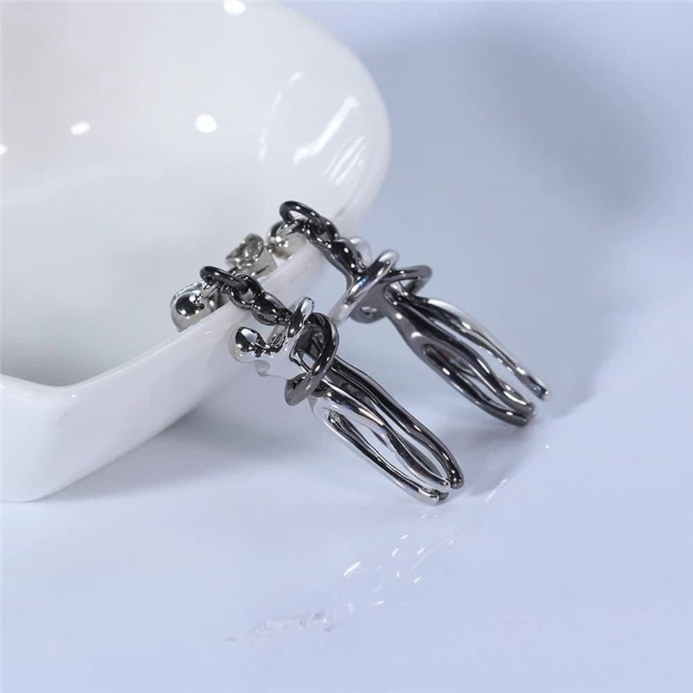 Jewelance™ LoversEarrings 1+1 GRATIS: Elegant Kærestes Omfavnelse Design Mode Øreringe