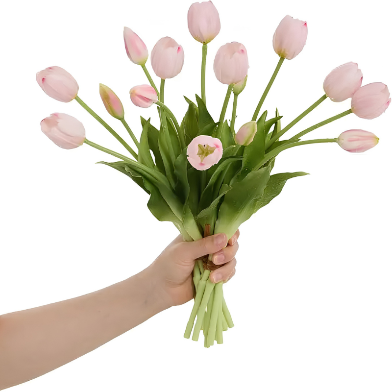 ArtificialTulips: Realistisk Skønhed Kunstig Blomsterdekoration Tulipansæt