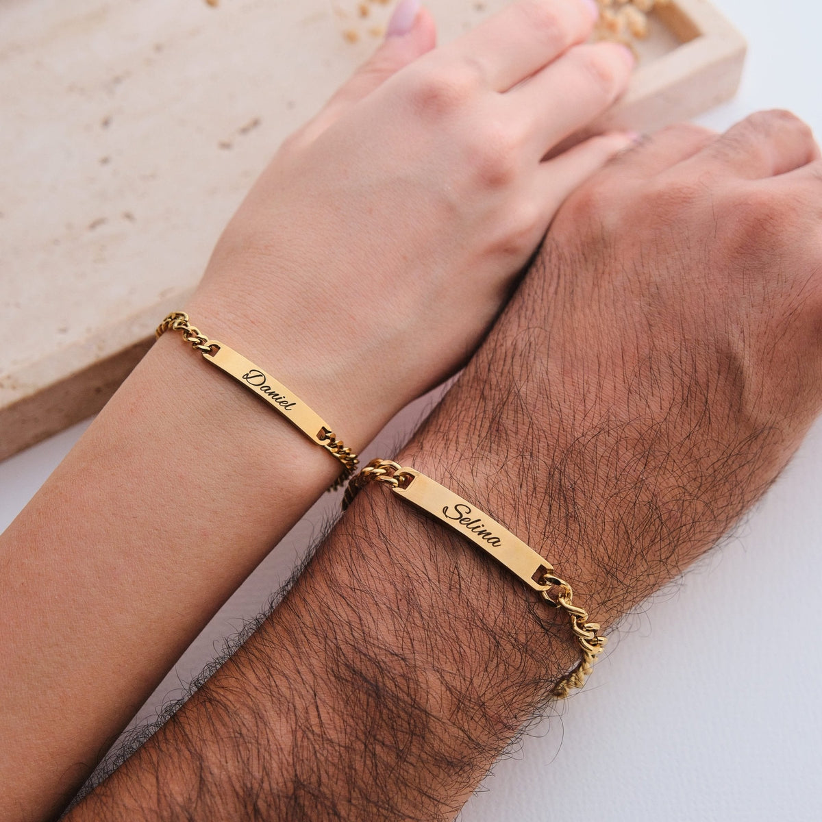 Jewelance™ CoupleBracelet: Elegant Tilpasset Par Mode Armbånd Sæt