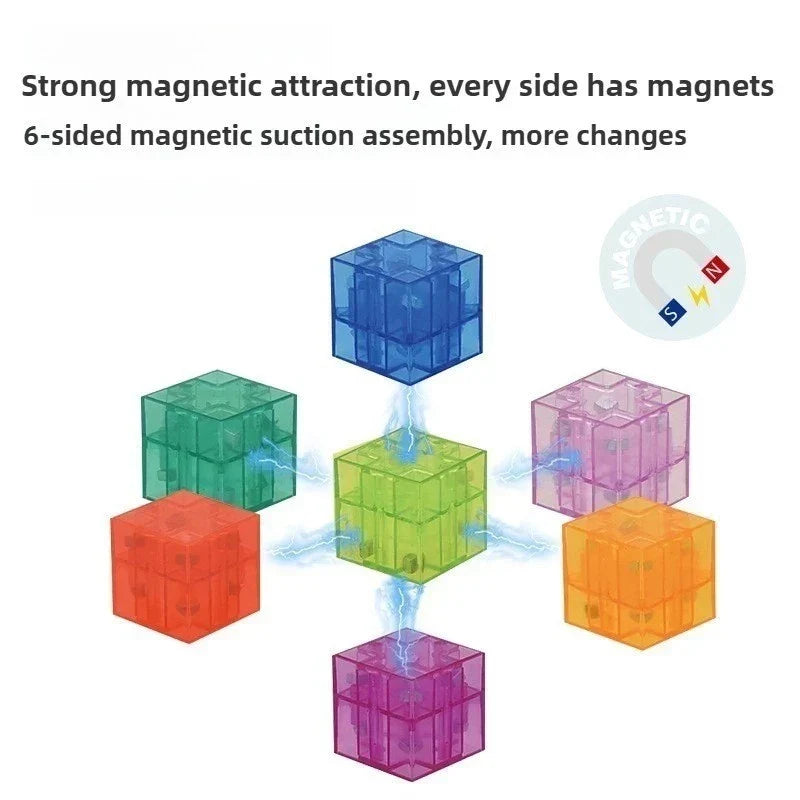Kletshuts™ MagnetBlock - Stærkt Magnet Byggesæt Blok Til Børn