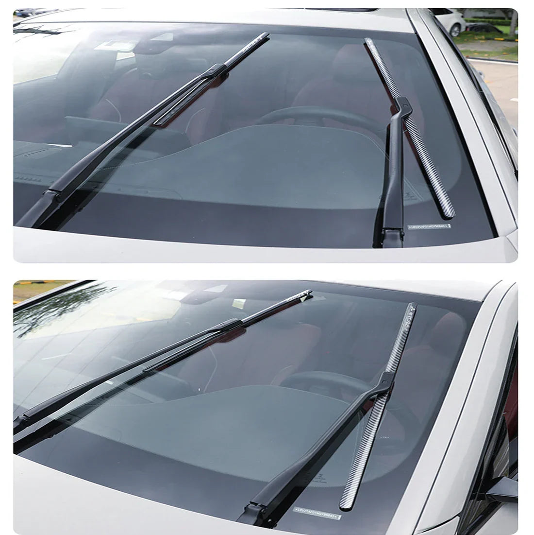WindshieldWipers: Streak-Gratis Synlighed Holdbar Stille Nem Installation Vinduesviskere