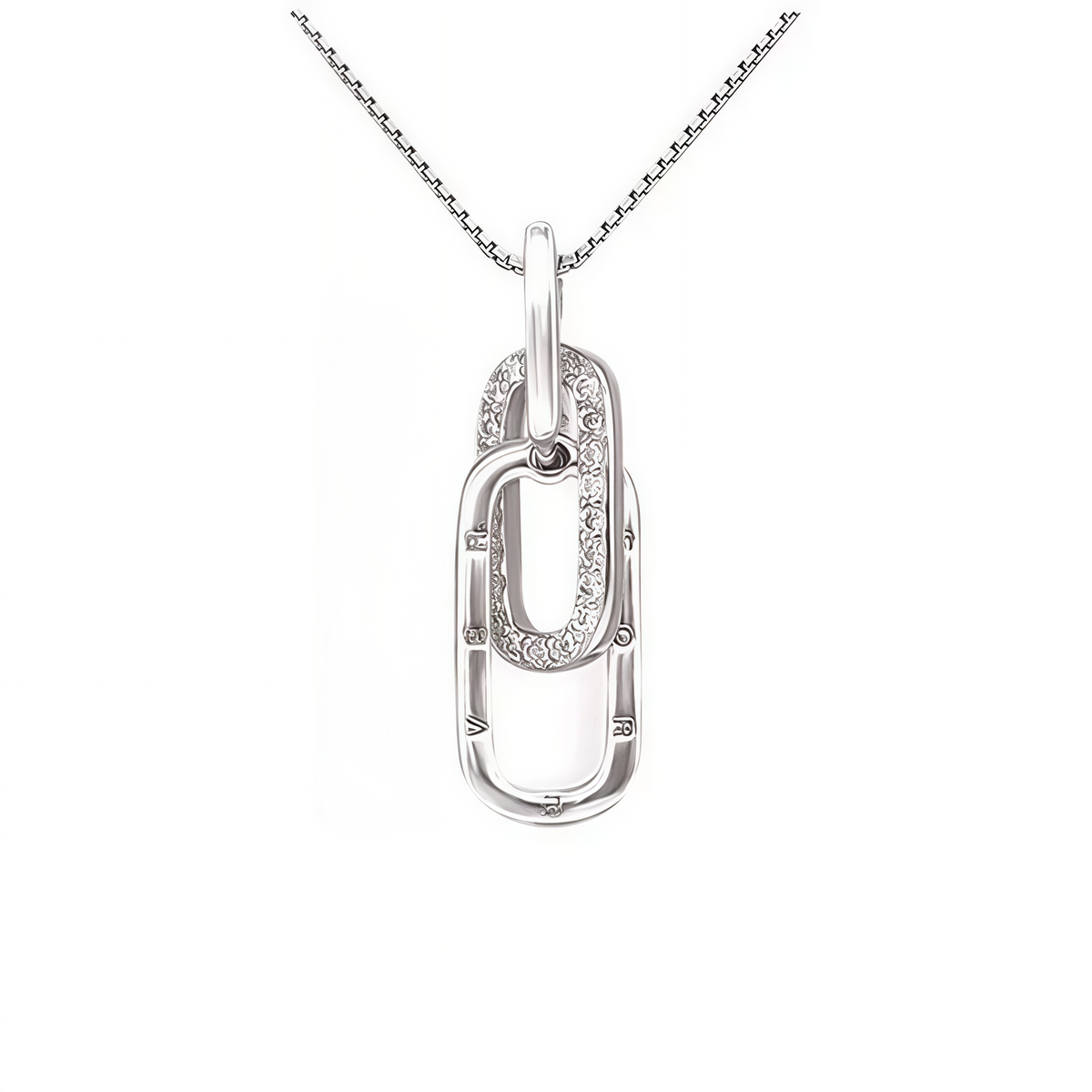 Jewelance™ InterlockingNecklace 1+1 GRATIS: Forever Link Sammenkoblet Vedhæng Mode Halskæde