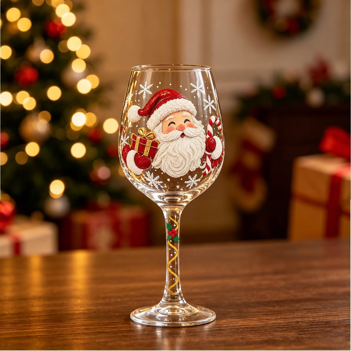 HolidayGlass: Elegant Og Festlig Print Design Feriedrikglas