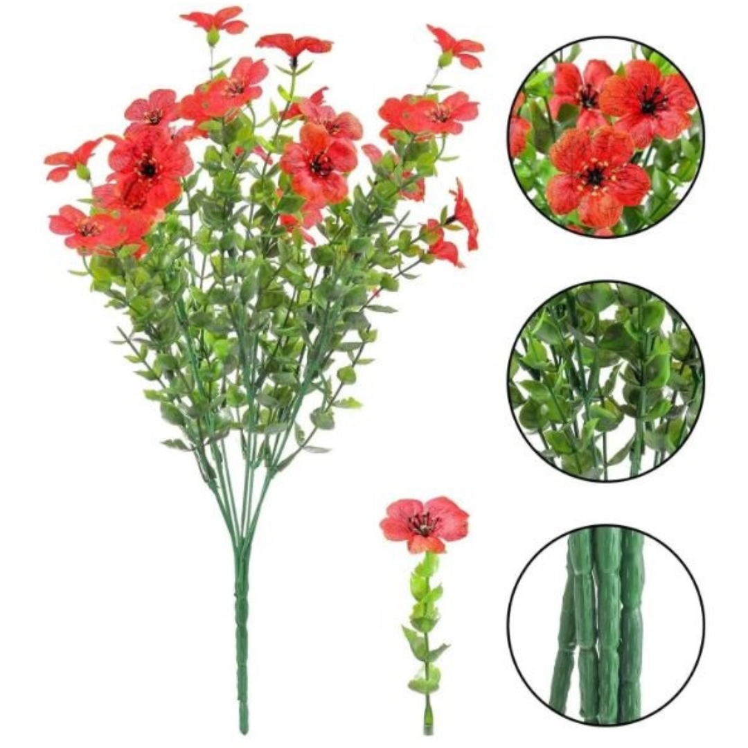 Globetrek° ArtificialFlowers 1+1 GRATIS: Udendørs og Indendørs Kunstige Blomster Planter