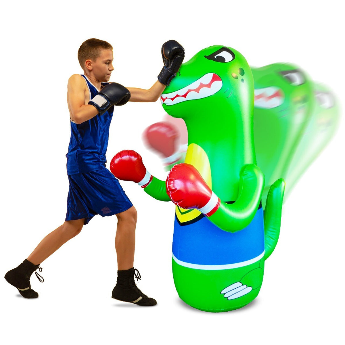 Kletshuts™ DinosaurPunch: Oppustelig Aktiv Leg Dinosaur Punching Legetøj
