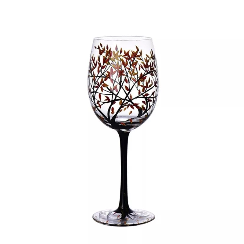 SeasonsGlass - Fire  Årstider Træ Vin Glas