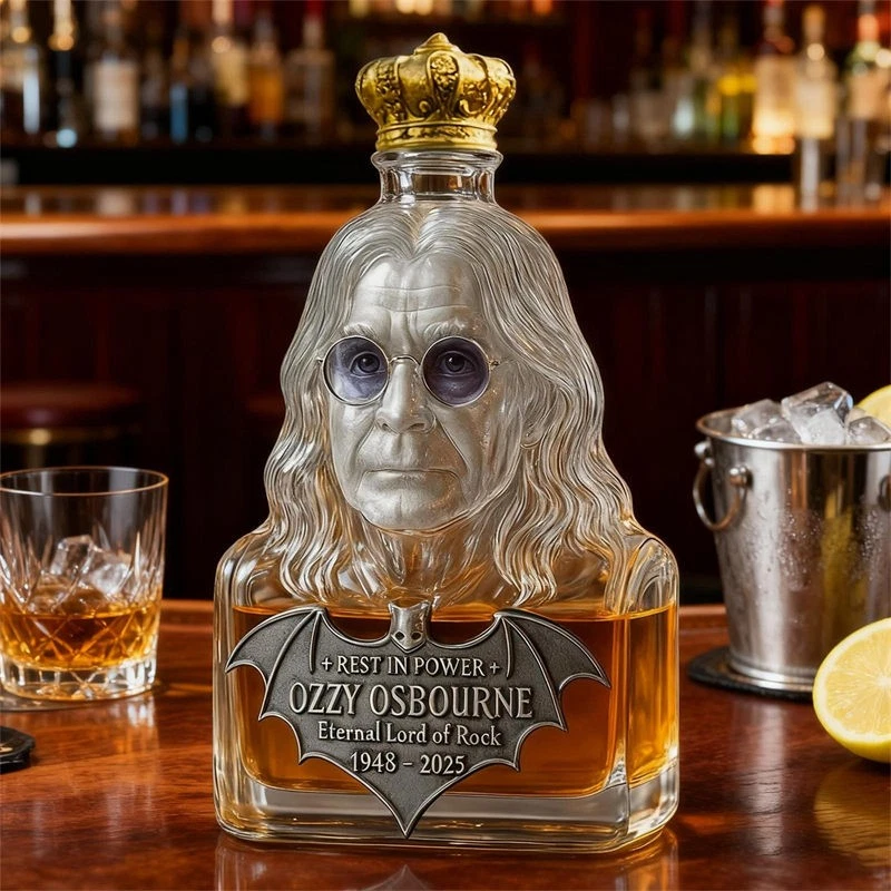 LiquorBottle™: Ozzy Osbourne Begrænset Udgave Hyldest Karaffel Spiritus Flaske