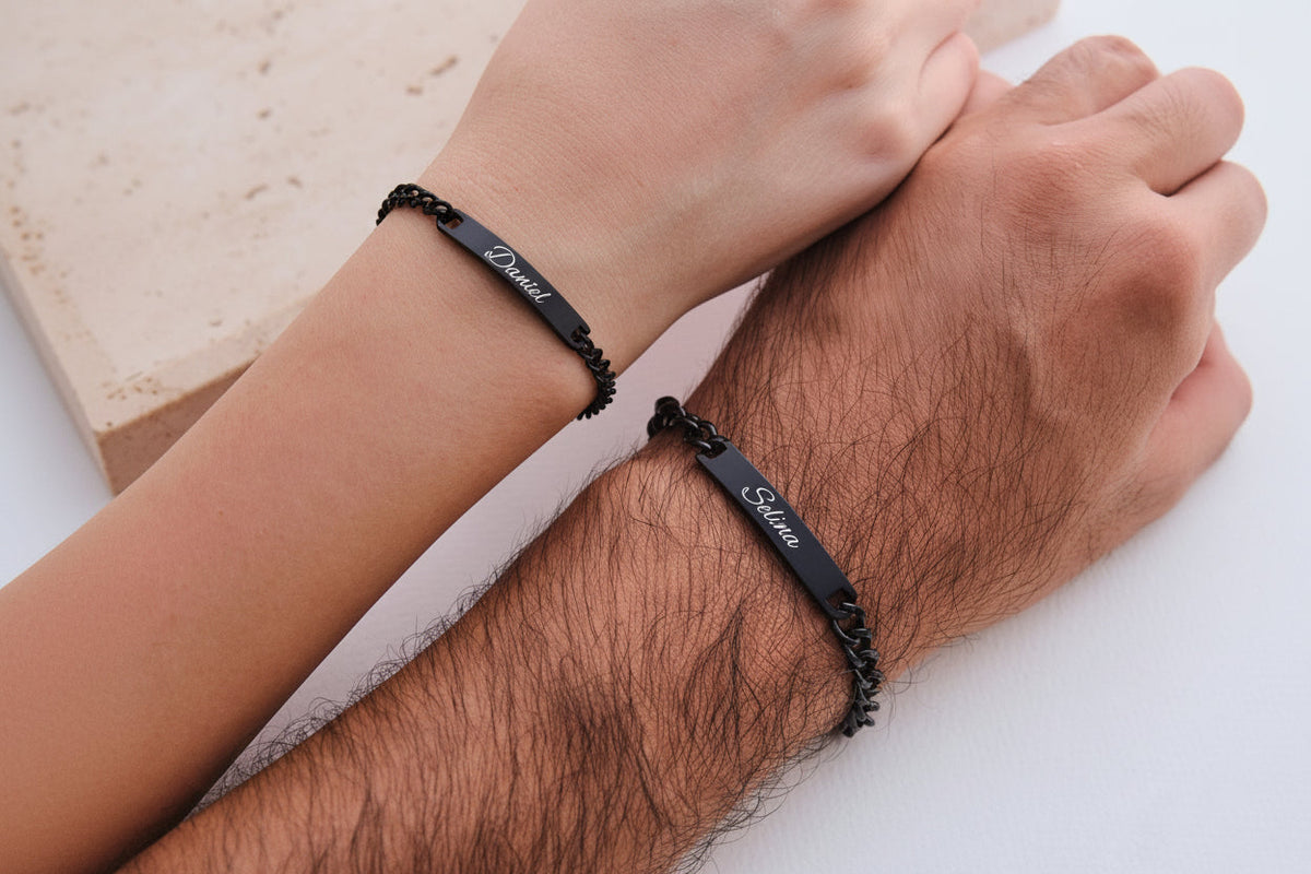 Jewelance™ CoupleBracelet: Elegant Tilpasset Par Mode Armbånd Sæt