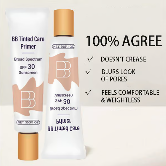 MoisturizerPrimer 1+1 GRATIS - Alt I Én BB-Farvet Fugtighedscreme, Primer Og Solcreme