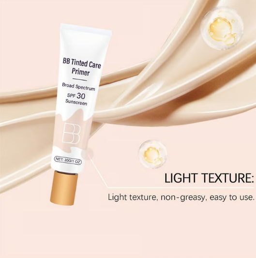 MoisturizerPrimer 1+1 GRATIS - Alt I Én BB-Farvet Fugtighedscreme, Primer Og Solcreme