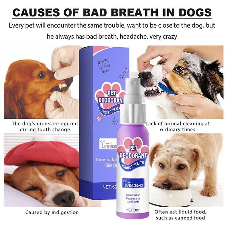 DogCatFri™ PetSpray: Kæledyr Åndedræt Opfrisker Spray