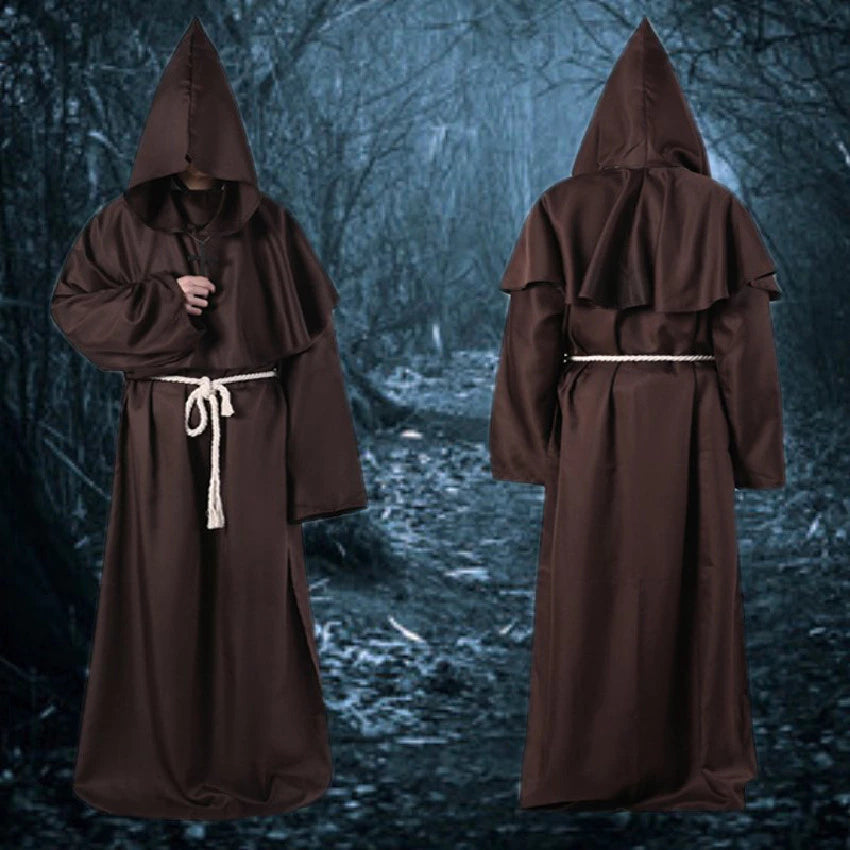 Icone™ MonkCostume - Halloween Middelalder Munk Præst Kappe Kostume