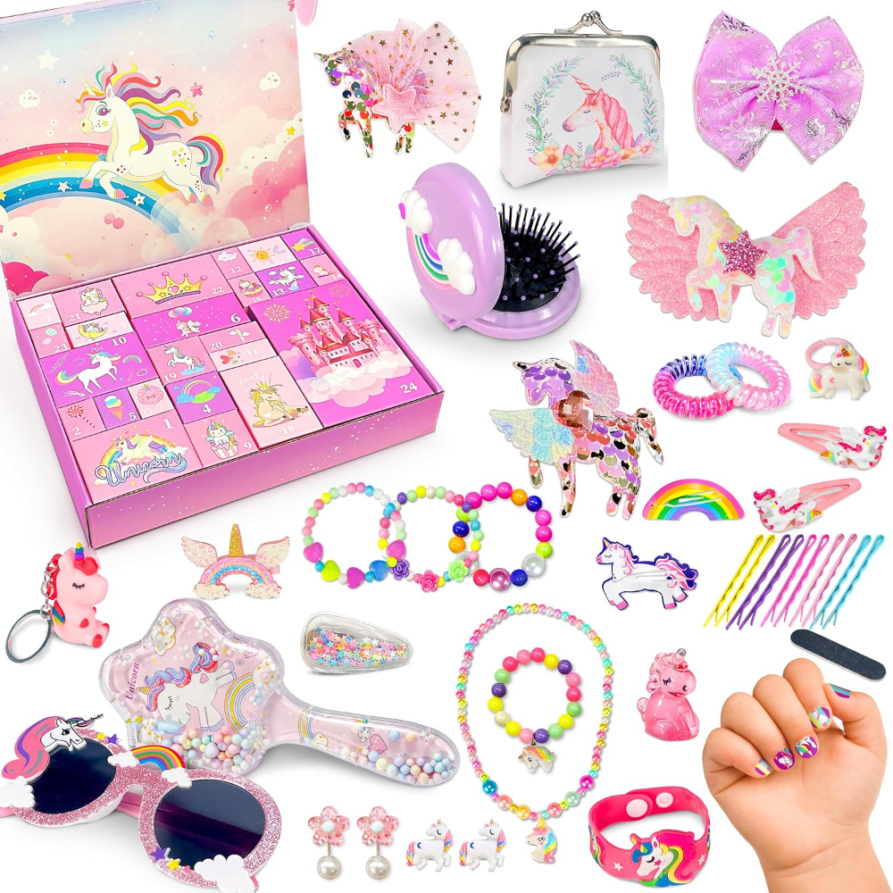Kletshuts™ UnicornAdvent: Sjov Kreativ Jul Enhjørning Advent Kalender