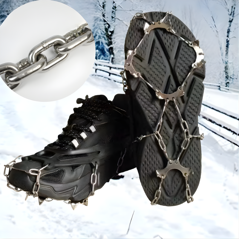 SnowChains – Skridsikker Træk-På Sko Sne Kæder For Sikker Vintervandring