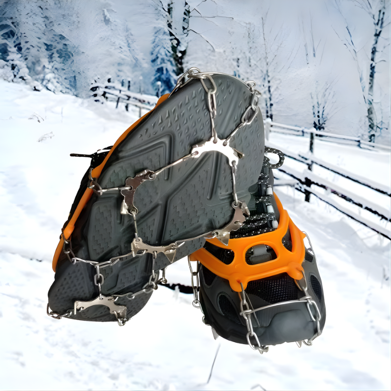 SnowChains – Skridsikker Træk-På Sko Sne Kæder For Sikker Vintervandring