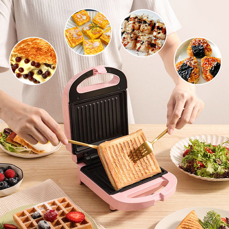 Globetrek° SandwichMaker: Mini Elektrisk Morgenmad Brødrister Og Sandwichbager