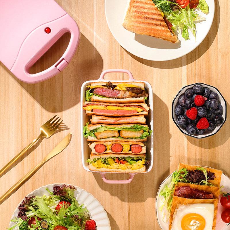 Globetrek° SandwichMaker: Mini Elektrisk Morgenmad Brødrister Og Sandwichbager