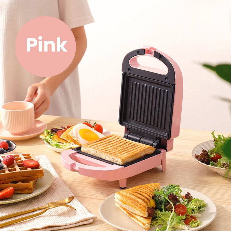 Globetrek° SandwichMaker: Mini Elektrisk Morgenmad Brødrister Og Sandwichbager