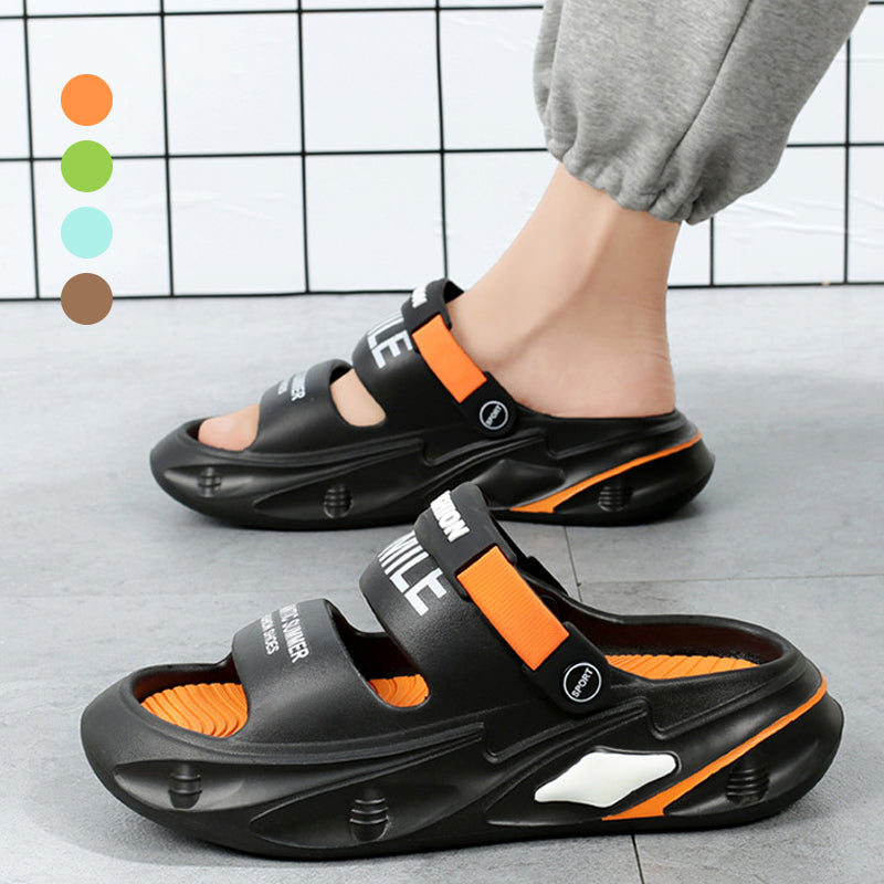 Happy™ StrappySlippers - Bløde Hævede Strappy Hjemmesko Til Mænd Og Kvinder