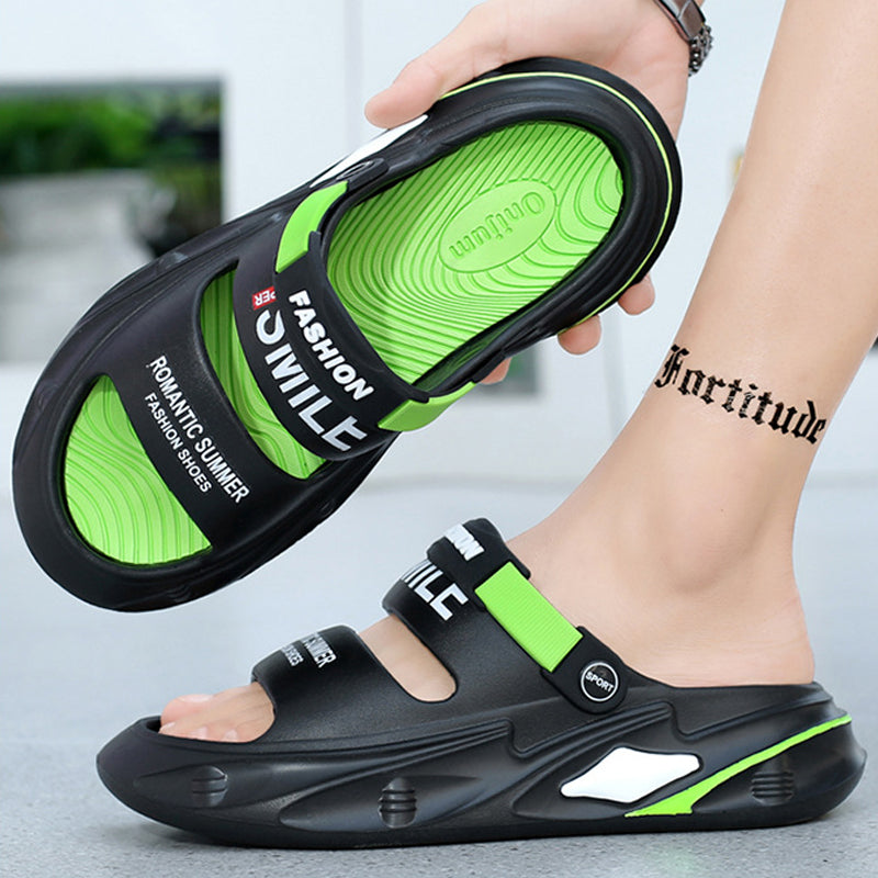 Happy™ StrappySlippers - Bløde Hævede Strappy Hjemmesko Til Mænd Og Kvinder