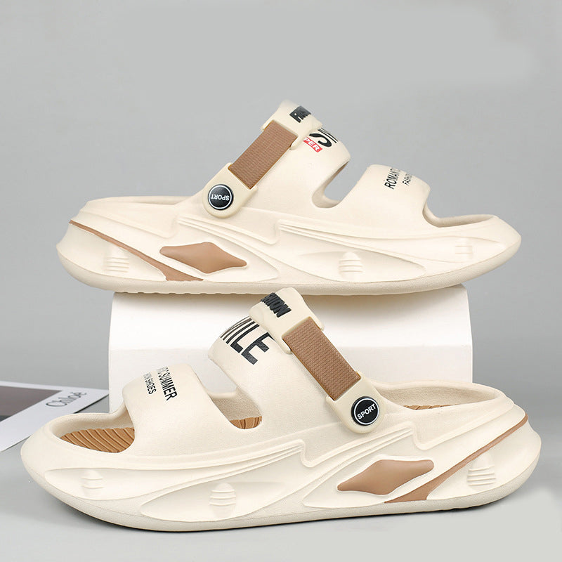 Happy™ StrappySlippers - Bløde Hævede Strappy Hjemmesko Til Mænd Og Kvinder