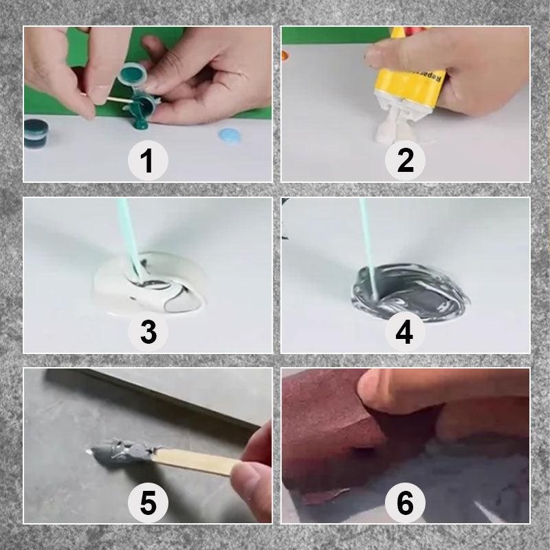 TileRepair - Hurtig Og Nem Multifunktionel Flise- Og Stenreparationssæt