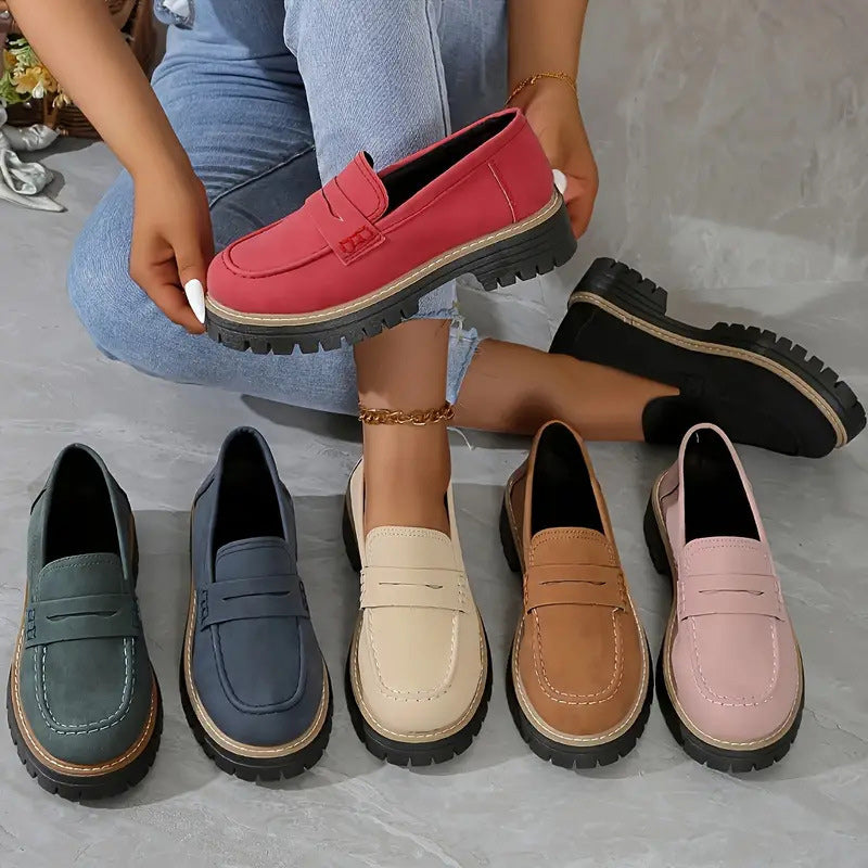Happy™ WomenShoes: Tykke Sål Loafers Til Kvinder