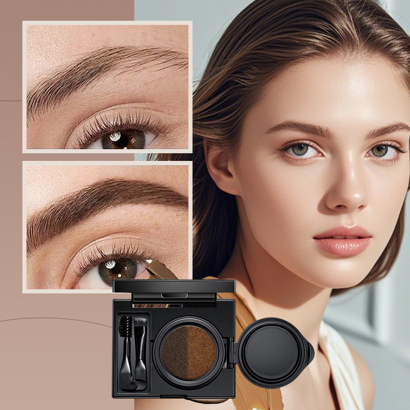 EyeStamp 1+1 GRATIS - Dobbeltfarvet Eyeliner Og Øjenbrynscreme Stempel Sæt