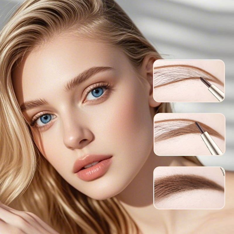 EyeStamp 1+1 GRATIS - Dobbeltfarvet Eyeliner Og Øjenbrynscreme Stempel Sæt