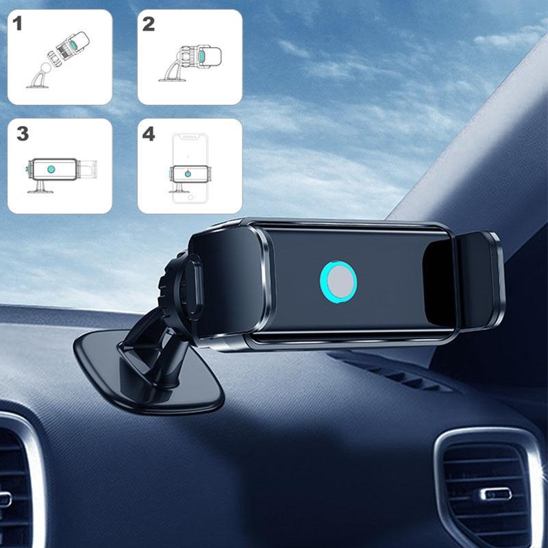 Holder360° PhoneClamp: Automatisk Klemme Til Instrumentbræt Og Telefonholder Til Luftventil