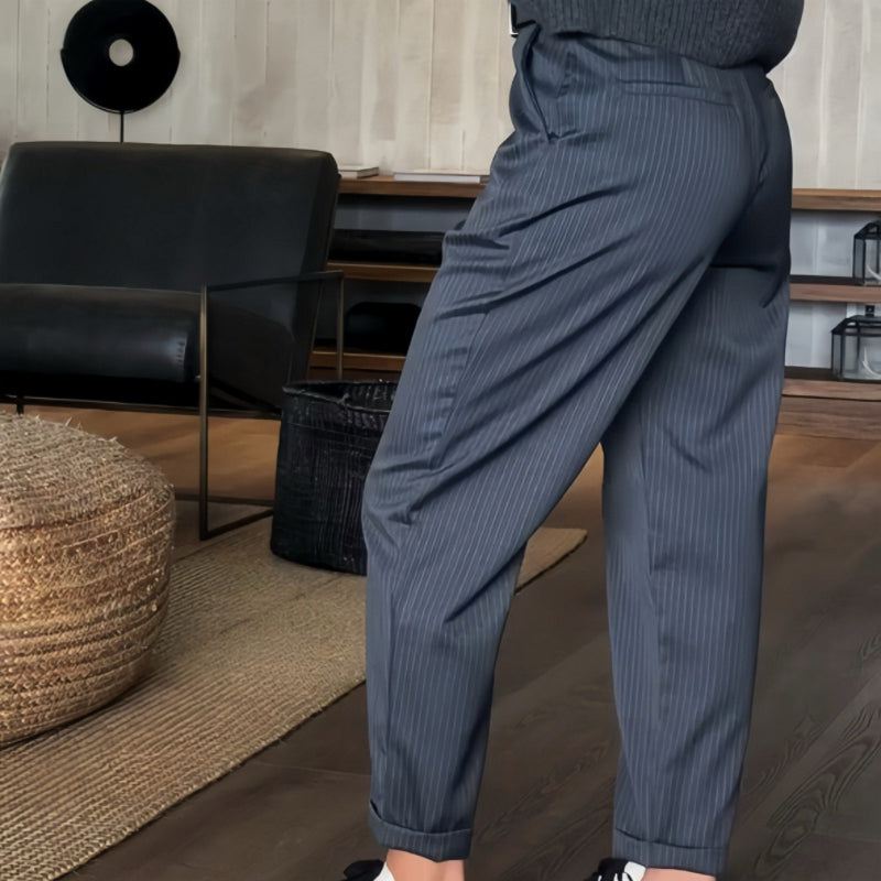 Icone™ ClassyPants: Klassisk Lige Pasform Høj talje Damebukser
