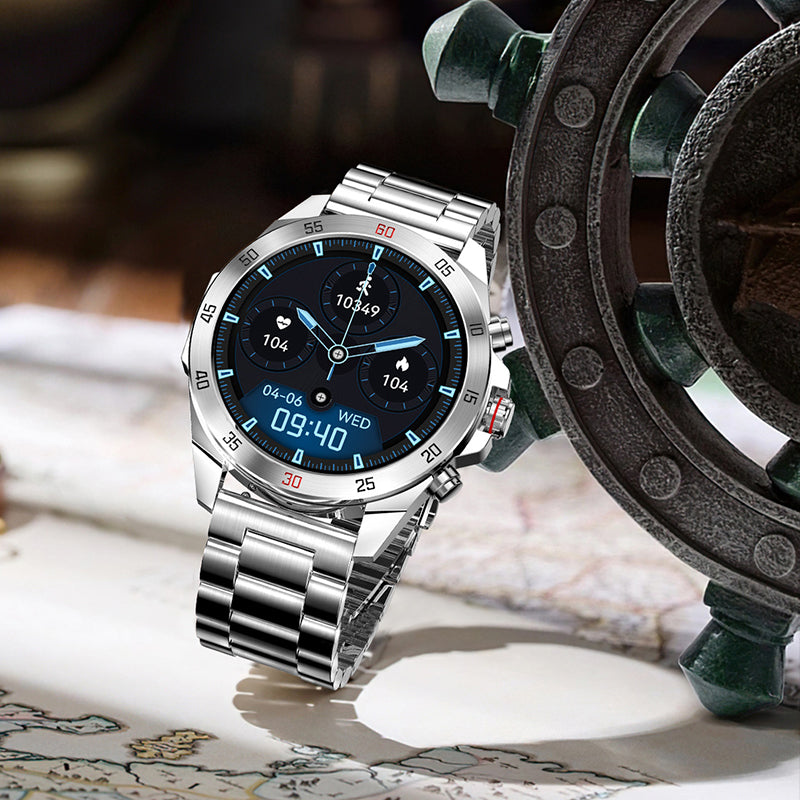 UrPlus Bluetooth-smartwatch med 1,43-tommers HD-skærm