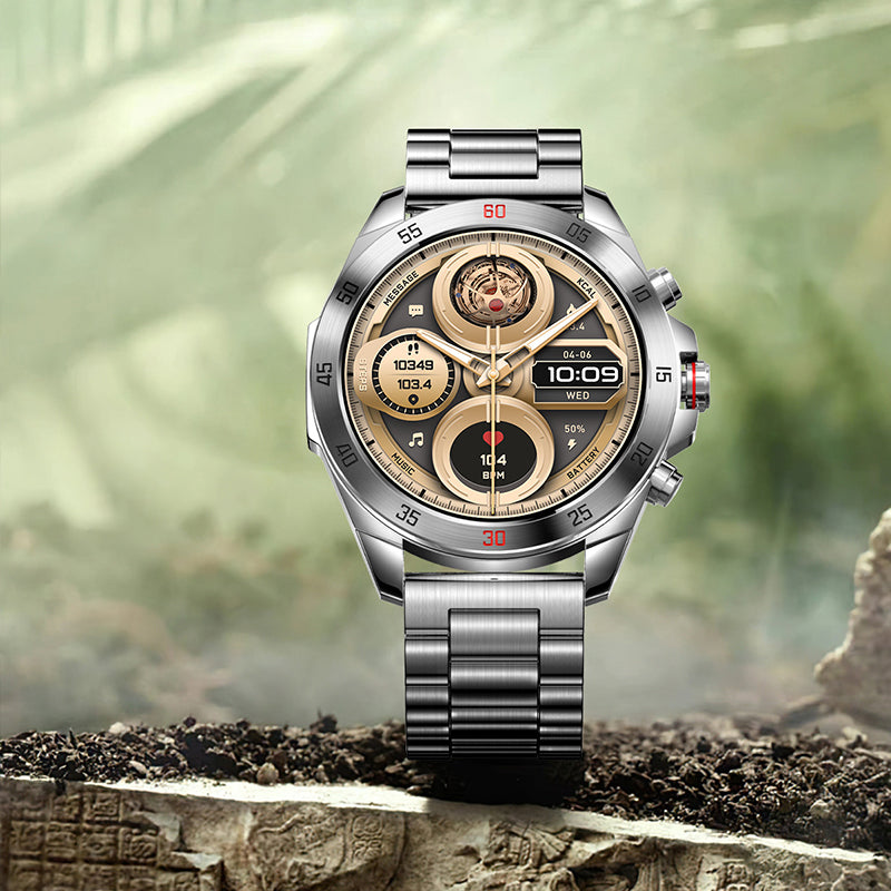 UrPlus Bluetooth-smartwatch med 1,43-tommers HD-skærm