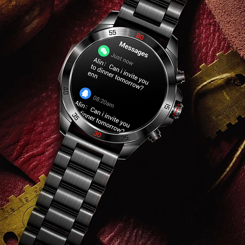UrPlus Bluetooth-smartwatch med 1,43-tommers HD-skærm