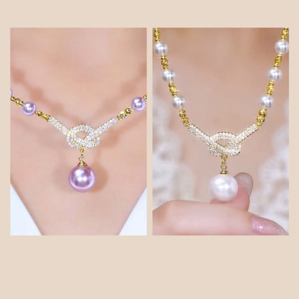 Jewelance™ PearlNecklace 1+1 GRATIS: Kvinders Elegant Perleperle Halskæde